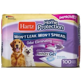 Hartz Home Protection Lavender Scent Odor Eliminating Dog Pads (Option: Regular  100 count)